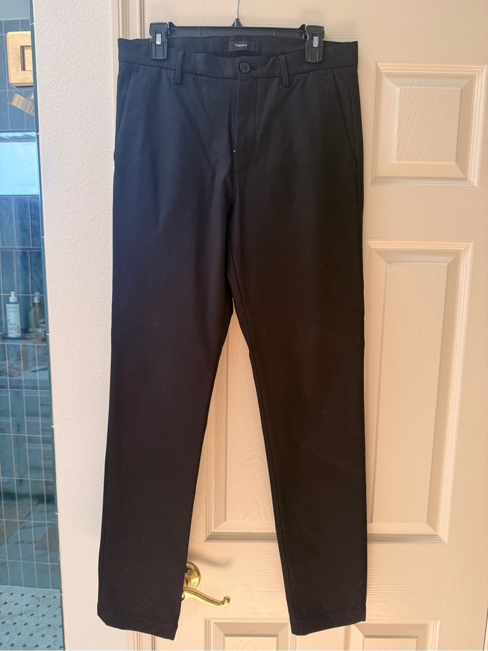 Theory Black Slim Straight Men’s Chinos